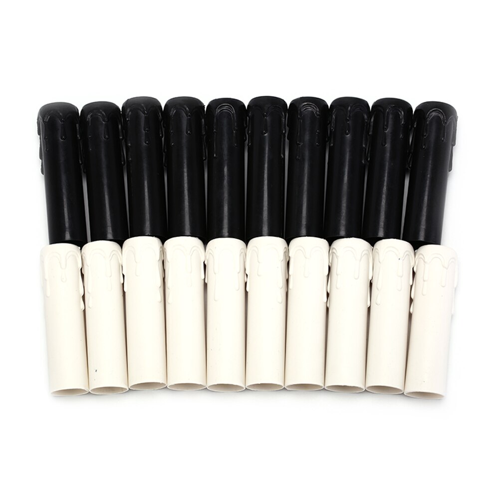 10 Pcs/Lot manchon bougie ampoule Base couverture lustre partie bougie Tube Table lampe Base bougie porte-lampe Tube bougie lampe Base