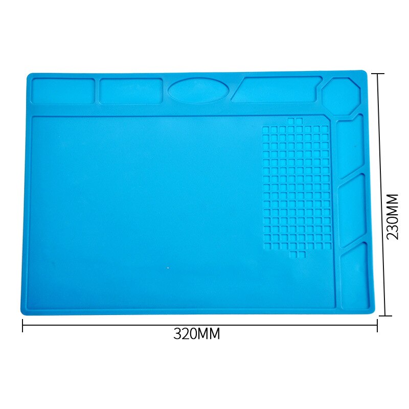 1PCS 300*200mm Insulation Mat Heat-Resistant Silicon Soldering Mat Work Pad Desk Platform Solder Rework Repair Tool For Welding