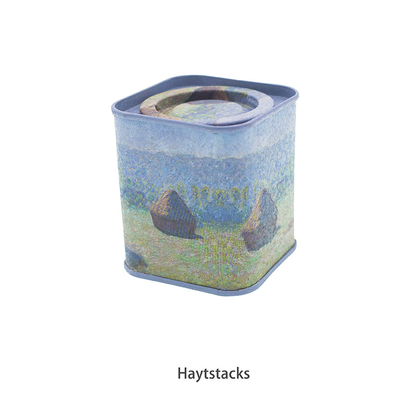 Retro Square Tin Can Empty Cube Tin Box Storage Container kit for Tea Coffee Herb Candy Chocolate Sugar Spices and Crafts: 15