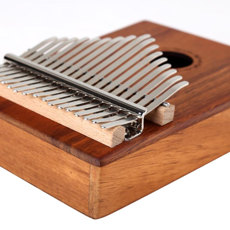 Instrumento Musical con martillo de afinación de 17 teclas de gran de madera de Acacia, luminosidad y portabilidad de Piano, sin espacio