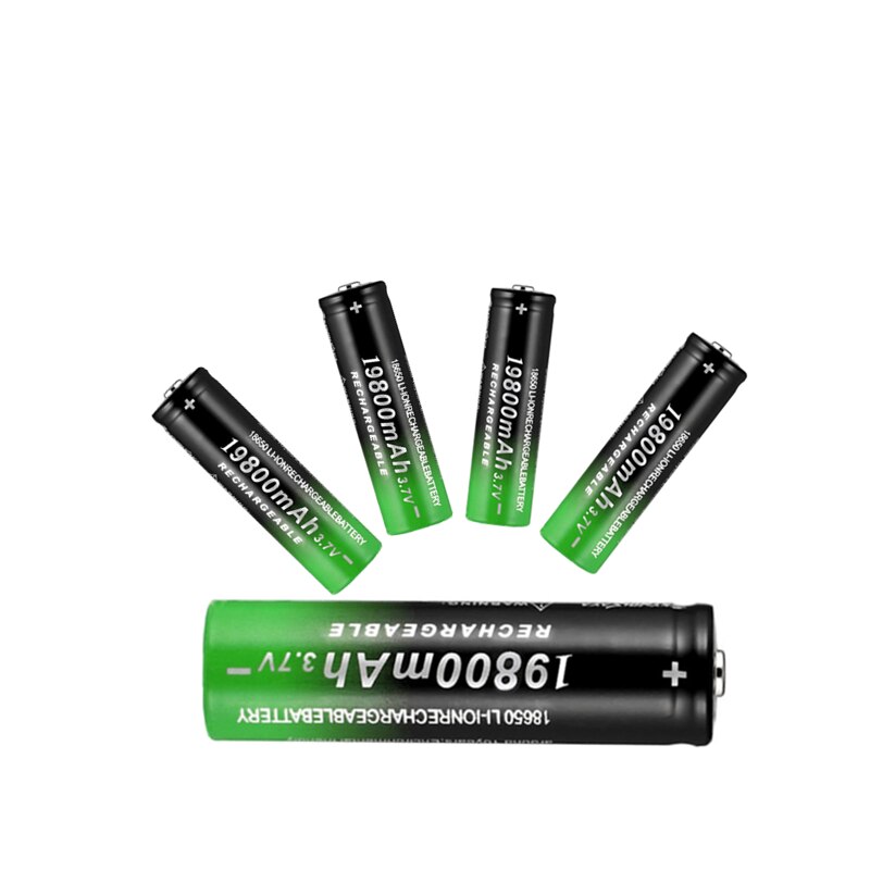 Batería de iones de litio para linterna LED o dispositivos electrónicos, batería recargable de 18650 mah, 19800 V, novedad de 3,7