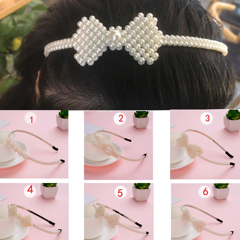 Elastic Headwear Magic Headbands Baby Cute Girls Pearl Headband Headwear Apparel Photography Prop Party