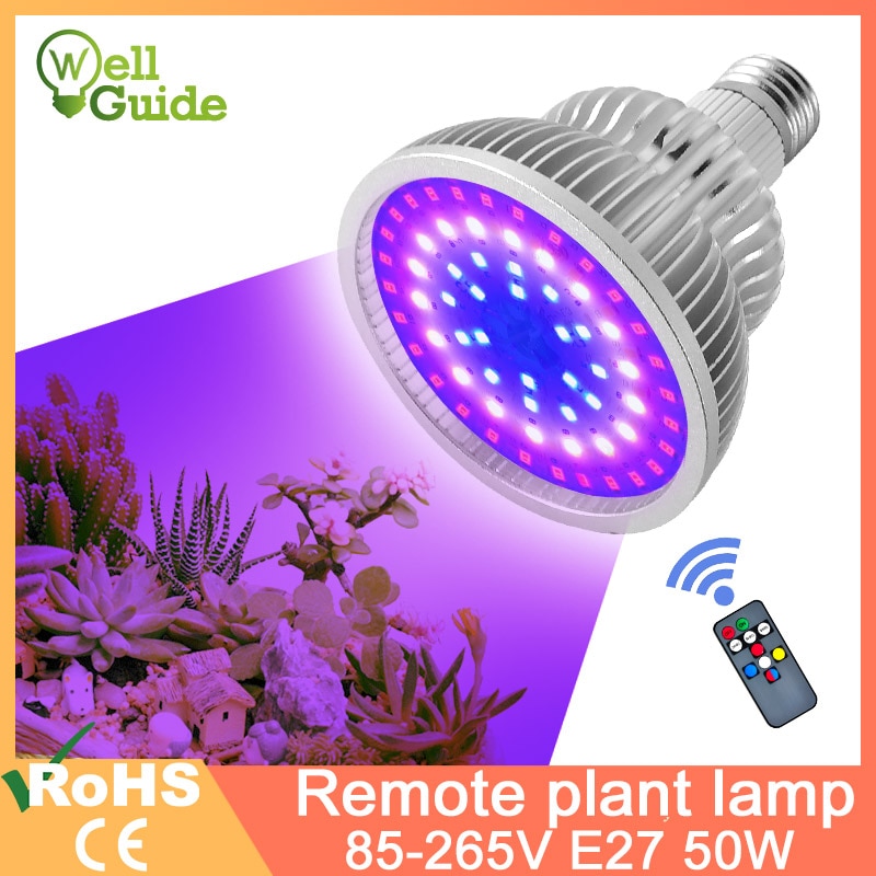 Led Grow Light E27 Led Lamp Volledige Spectrum 4W 3W 50W 80W AC85-265V Indoor Plant Lamp ir Uv Voor Bloeiende Hydrocultuur Systeem