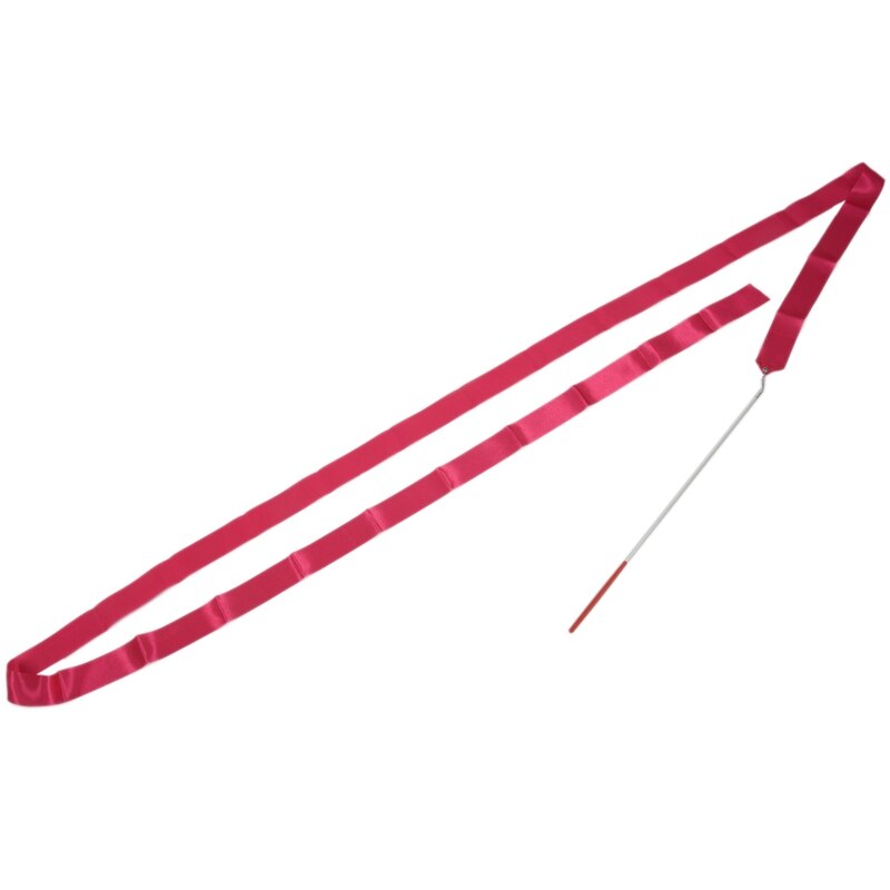 Dansebånd rytmisk gymnastik streamer stang stafett twirling party kinesisk år - rød rose