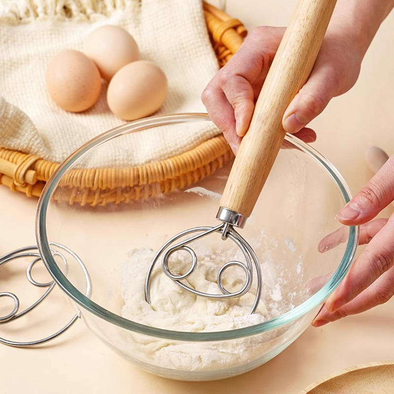 Degblandare pinne äggvisp oljeborste kök bakning mixer degspadar med blad bagare köksskärare verktyg