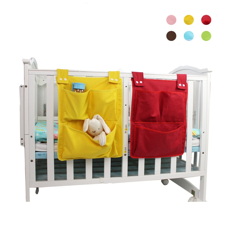 Baby Bett Kindergarten Hängende Lagerung Tasche Windel Tasche Für Neugeborenen Krippe Bettwäsche einstellen Baby Zimmer Dekoration Organizer 45*35cm
