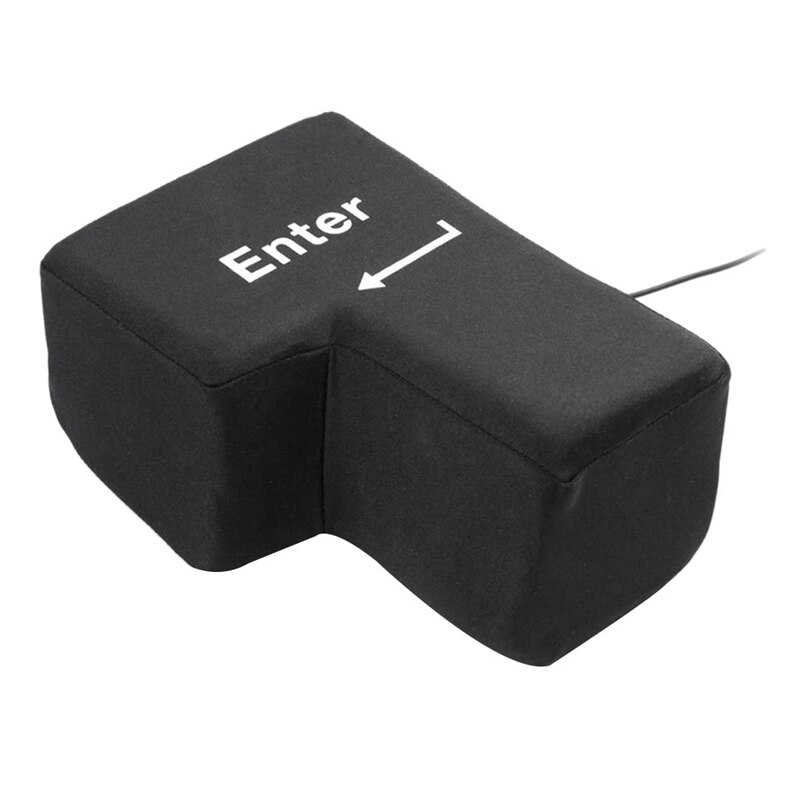 Super Sized Enter-toets Usb Big Enter Comfortabele Economische Desktop Kussen Stress Punch Bag: Default Title