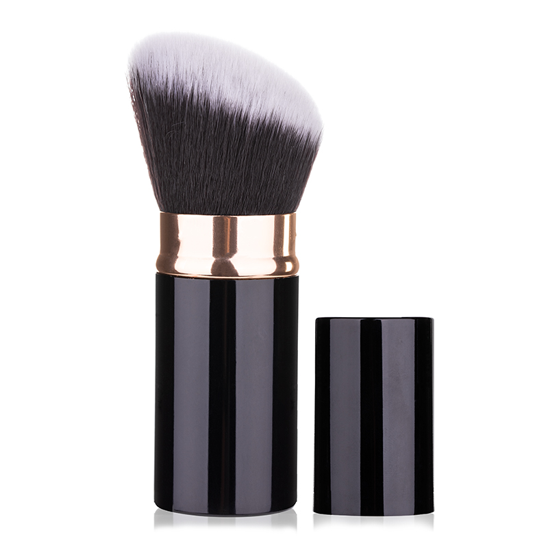 1pcs Makeup Brushes Retractable Blusher Powder Foundation Face Concealer Kabuki Makeup Brush Cosmetic Tools: PURPLE