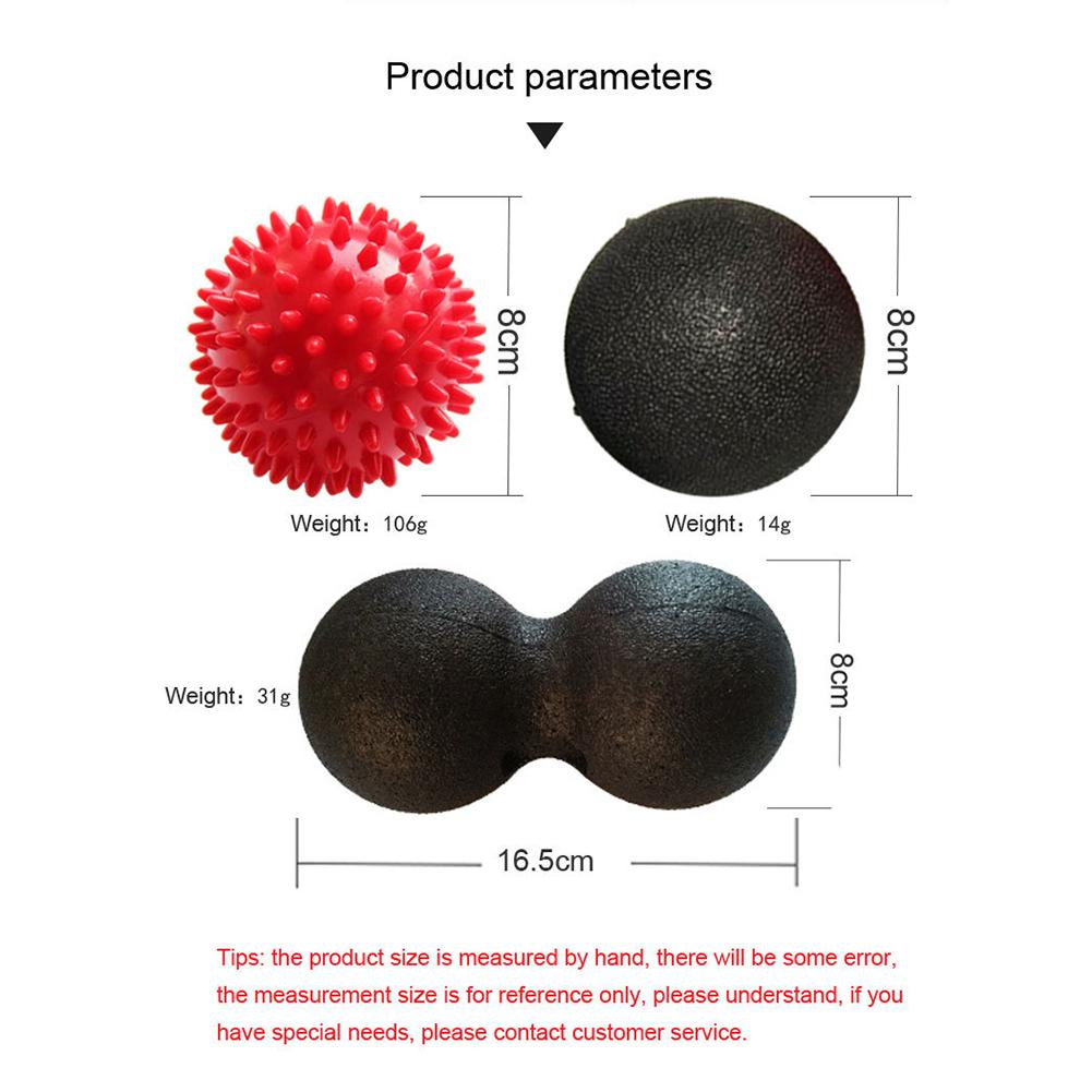 1Set Pinda Massage Bal Body Fascia Ontspanning Yoga Oefening Verlichten Fitness Ballen Hoge Dichtheid Lichtgewicht Pijn Spier Verlichten