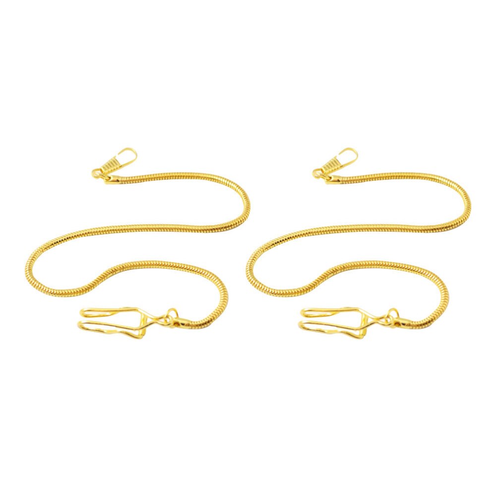 2pcs Pocket Watch Chain Copper Snake Chain Pocket Watch Accessories Pocket Watch Hanging Chain (Golden): Default Title
