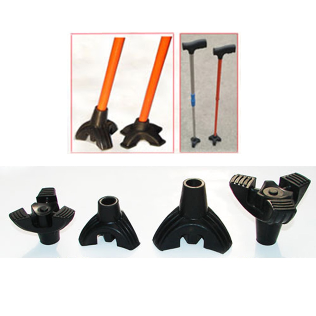 2 Pieces Walking Stick Tips End, Tripod Rubber Crutch & Walker Tips & Leg Tips Caps Cover - 5/8 inch