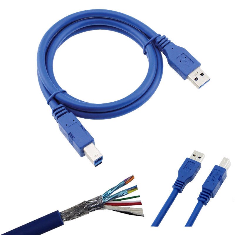 USB 3.0-Kabel Type A male naar USB 3.0 B Male Printer Verlengkabel 0.5 M/1 M /1.5M