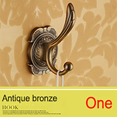 1-8 vägghängare vintage mässing mantel krok guld antik brons kappa dörr vägg krok badrumstillbehör: Vit