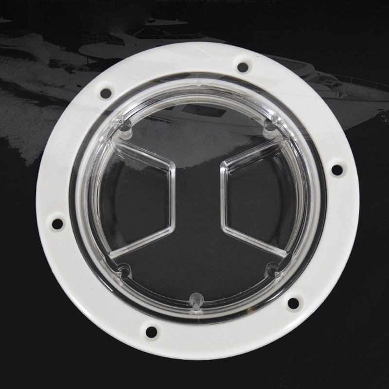 4 inch 6 inch white Screw Out Inspection Clear Deck Plate Marine bost yacht Detachable Cover RV Plastic clear