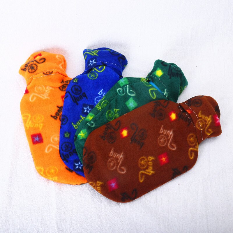 Water Bottle Bag Solid Color Thick PVC Silicone Rubber Water Bottle Irrigation Hand Warmers Warm Palace Warm Bag