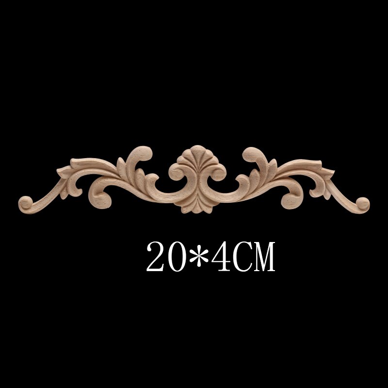 Europese Decal Houtsnijwerk Massief Houten Deur Hart Bloem Home Decoratie Retail En Hout Mouldings Hout Applique Muren: C45-2