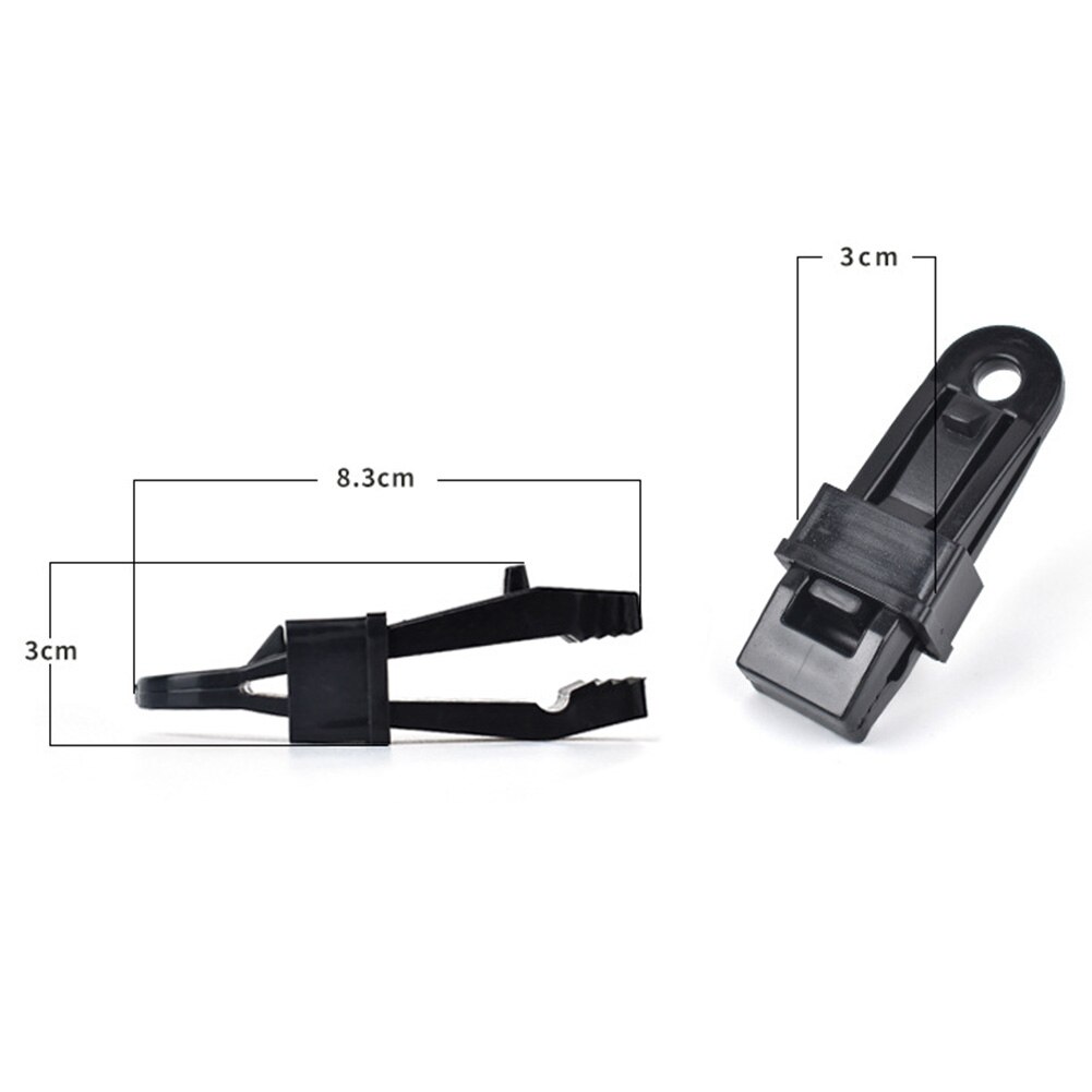 Clips para carpas de 10 piezas, cubierta de tienda de seguridad, Clip a prueba de viento, accesorios de Camping y montañismo