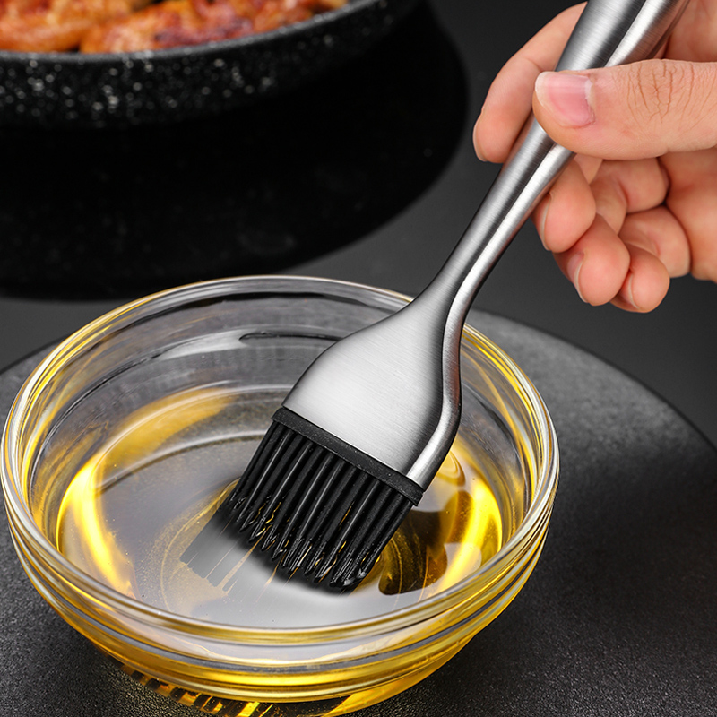Cepillo de aceite de cocina, cepillo de silicona para repostería, parrilla para barbacoa, aceite, salsa, mantequilla, cepillo para rociar, cepillo de cocina para barbacoa, accesorios de cocina para barbacoa