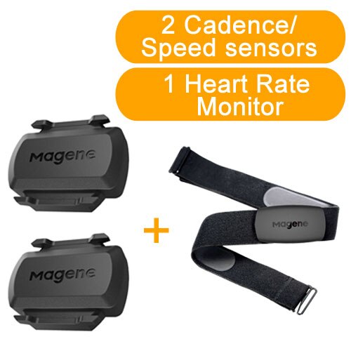 Speed Cadence Sensor Magene S3+ Dual Mode Sensor ANT+ Bluetooth MTB Cycling Computer Speedmeter for Garmin iGPSPORT Bryton ZWIFT: 1HRM and 2  Sensors