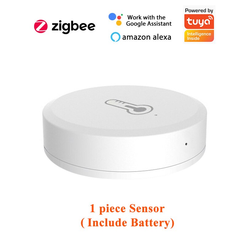 Zigbee Temperatuursensor Smart Home Thermometer Voor Tuya Smart Leven App Remote Monitor Werk Met Alexa Google Thuis Hub Nodig: 1 piece Sensor