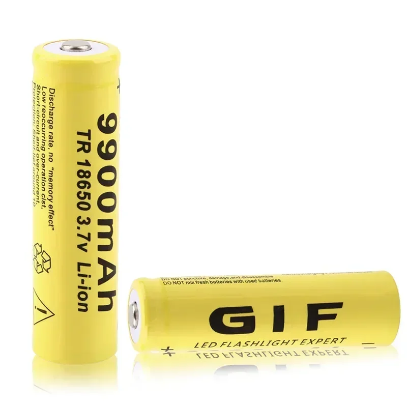 Original 18650 Battery 3.7V Rechargeable Lithium Ion for LED Flashlight Batteries