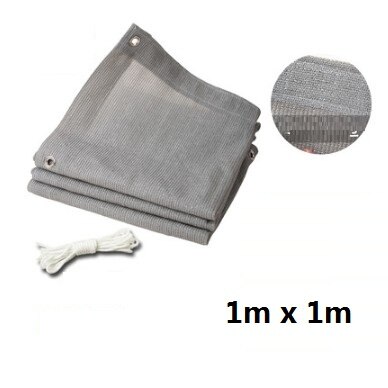 Serre zonnescherm net hdpe gaas balkon binnenplaats huis encryptie dikker op maat gemaakte boetiek grijs zonnescherm net: 1m x 1m