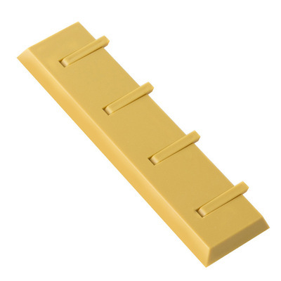 Gancho de de Piano, colgador de llaves de pared, decoración de cuarto de baño, llavero de pared, perchero para ropa, punzón gratis, estante de almacenamiento de útiles de cocina: Yellow