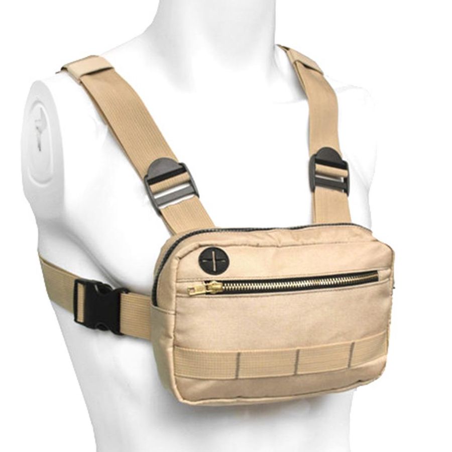 Multi-function Tactics Chest Rig Bag Casual Outdoor Sport Mini Tactics Breast Bag Mobile Phone Bags Waistcoat Chest Utility Pack