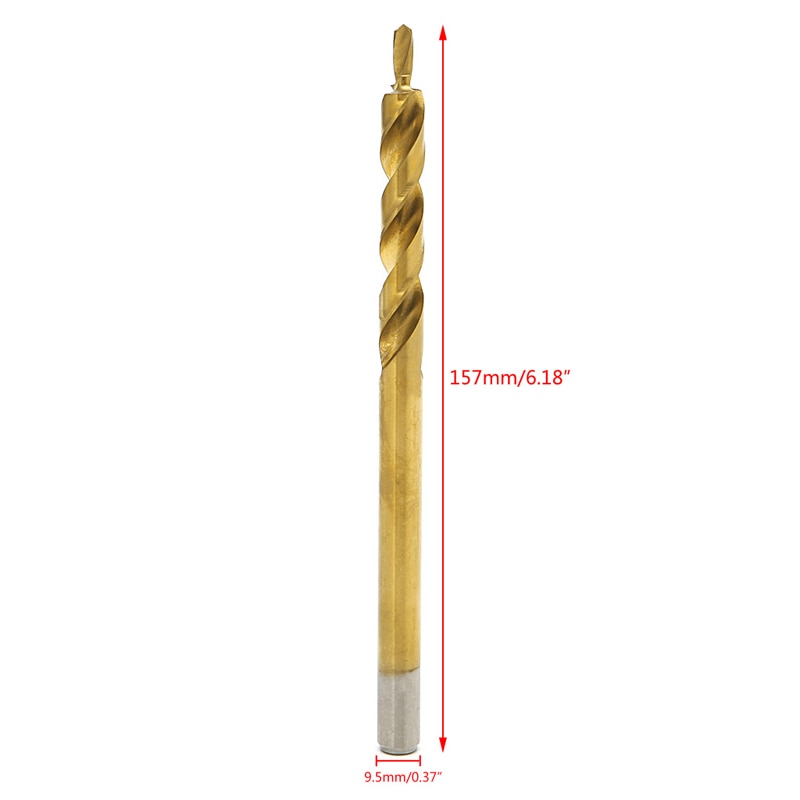 9.5mm Pocket Hole Replacement Twist Step Drill Bit For Kreg Manual Stop Collar