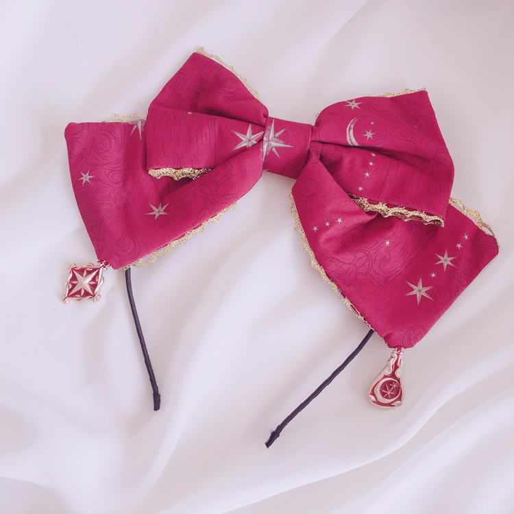 Bandeau lolita pour fille en dentelle doux, bandeau pour cheveux pour lolita, cerceau pour cheveux, accessoire pour cheveux: Red headband