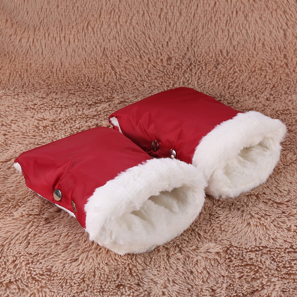 Guantes de invierno para cochecito de bebé, manoplas de mano impermeables, de forro polar, para cochecito de bebé, 1 par