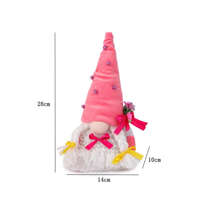 Moederdag Valentijnsdag Leuke Faceless Schort Pop Mom 'S Zitten Dwerg Pluche Pop Familie kinderen