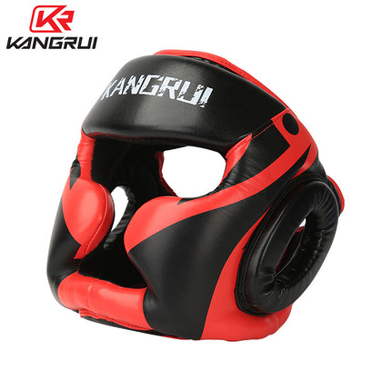 Kang Rui Boxing Helmet Protection Head, Full Protective Headgear Hat, Nose And Sandal Supplies Fighting, Kendo Closed Training,
