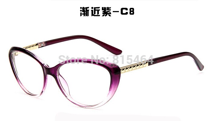 Japanse Cat Eye Vrouwen Brillen Frame UV400 Bescherming Vrouwelijke Computer Bril Monturas De Gafas Occhiali: C8