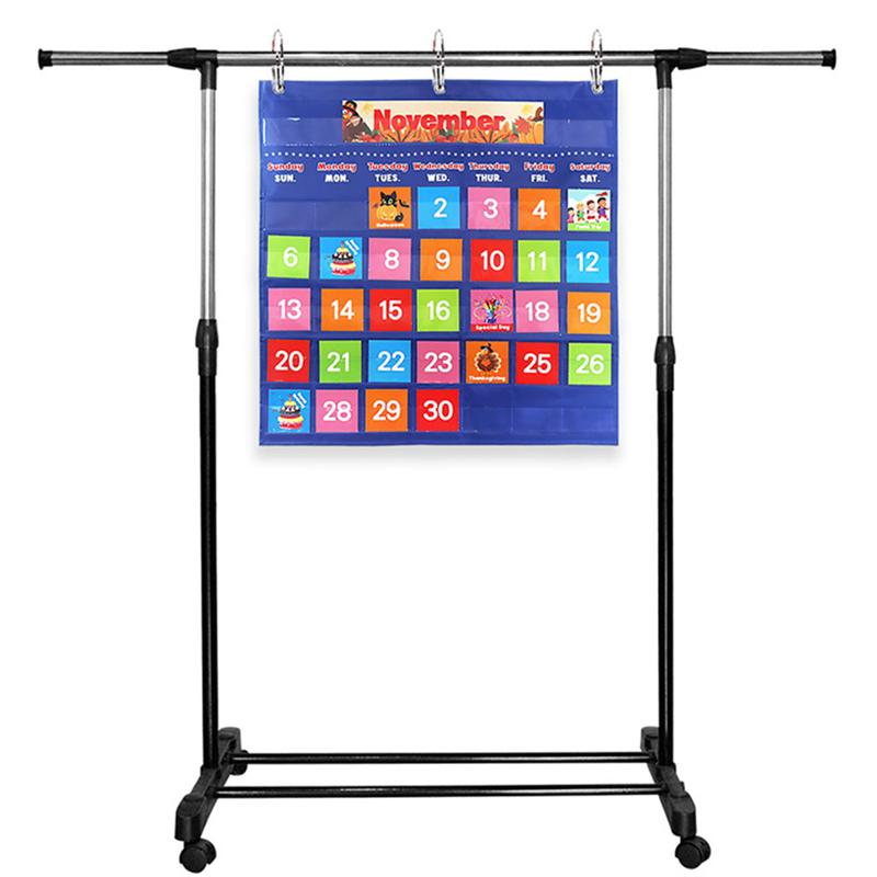 1 Set Portable Wall Hanging Calendar Preschool Learning Toys Classroom Calendar Teaching Calendar Tool