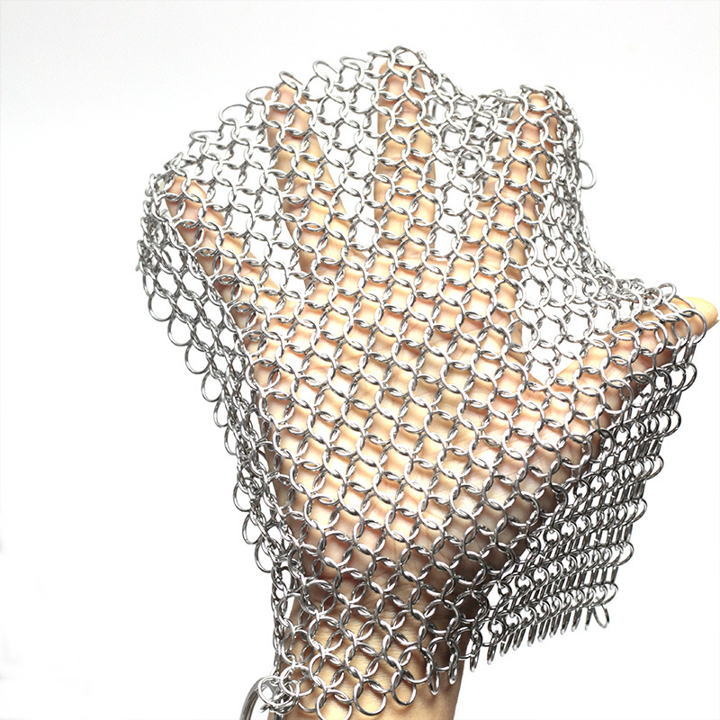 4in-6in 316 Cast Iron Cleaner Kitchen Rust Pot Pans Cleaning Scrubber Steel Rust Remover Scraper Brush Kit Metal Cleaning Brush