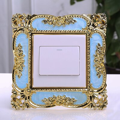 86 europeisk bryter lim smart deksel akryl stue stikkontakt erme bryter panel dekorere erme støvtett: 5