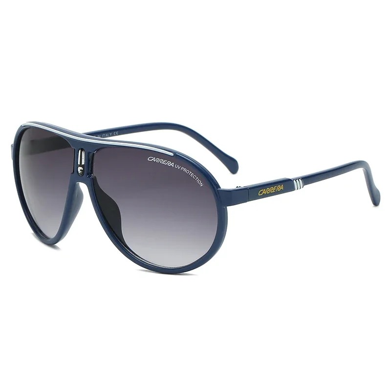 Retro Sunglasses Outdoor Sports Ultralight Glasses UV400: black / Blue