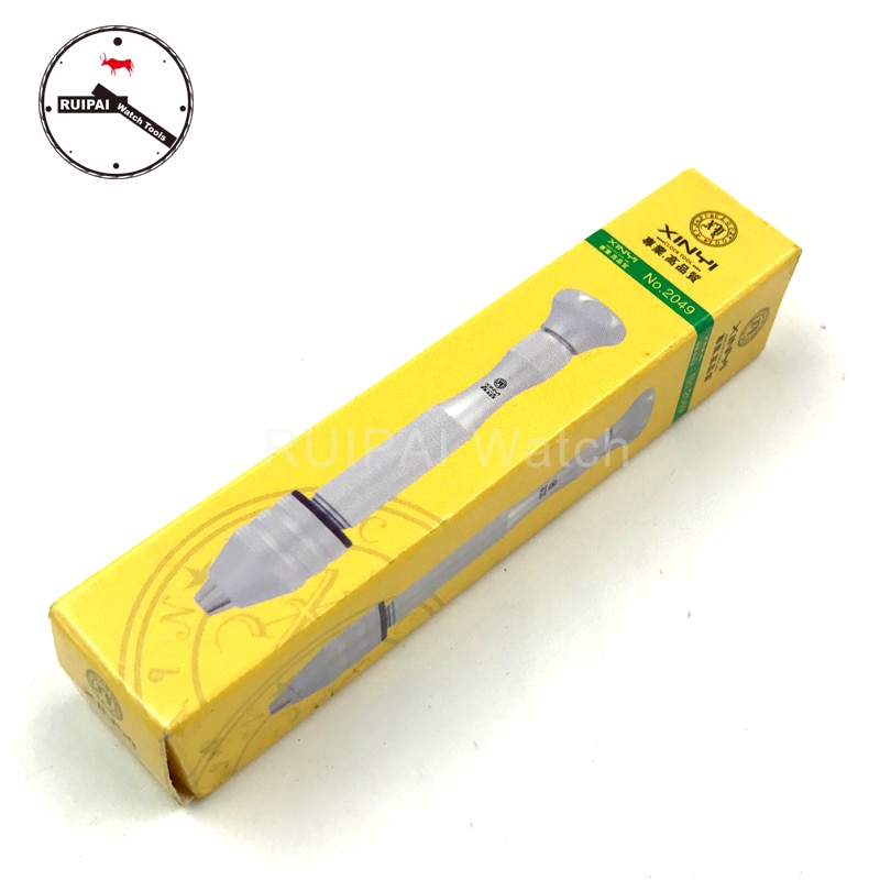 No.2049 Aluminium Swivel Pin Vise Schroevendraaier Hand Boor Chuck Horloge Reparatie Gereedschap Voor Horlogemakers