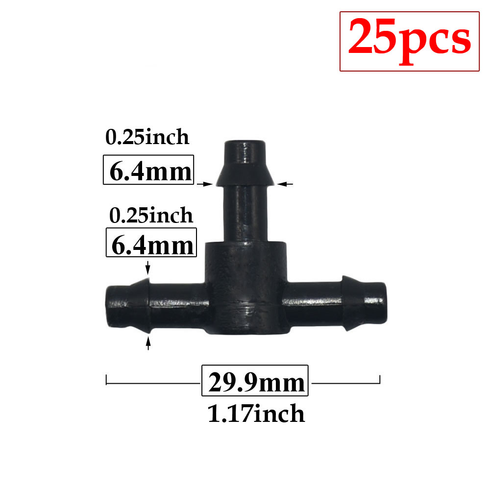 25 stücke 3/5 4/7 Schlauchtülle Anschluss 1/4'' & 1/8'' Schlauch Schlauch Wasser Splitter gemeinsam Abschläge Kreuz Eng stecker Tropf bewässerung System: Marine Blau
