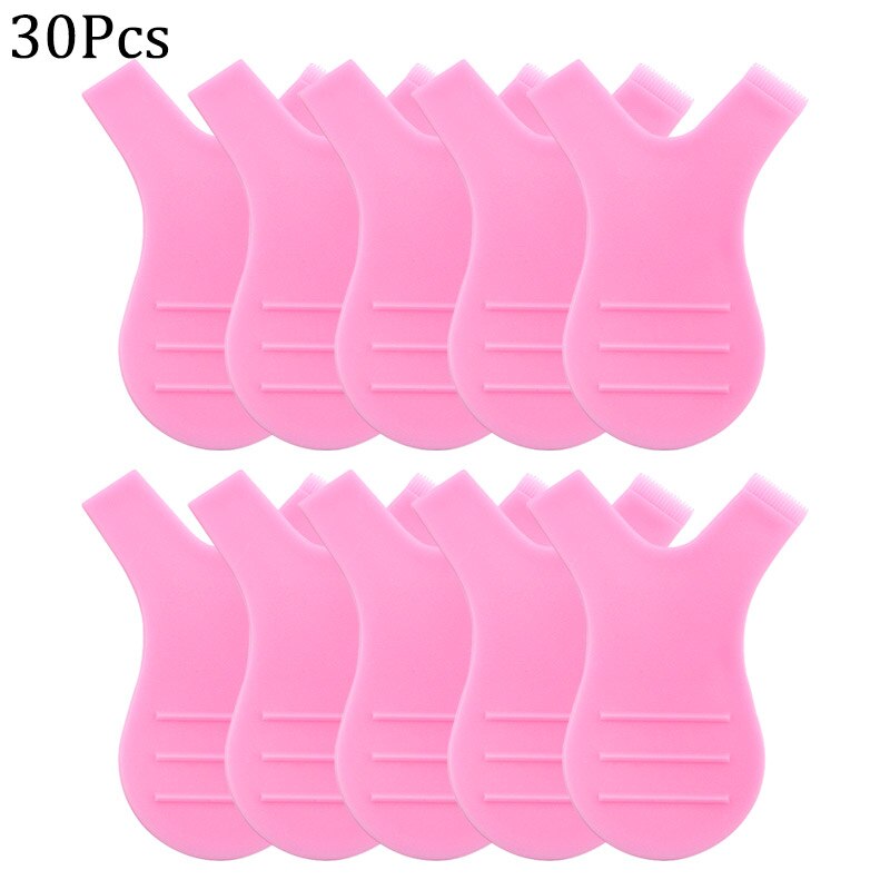 6 st återvinningsstavar för ögonfranspermanent sml silikon ögonfranspermanentstavar för ögonfranspermanent ögonfransförlängning shields kuddar: Rosa 30 st