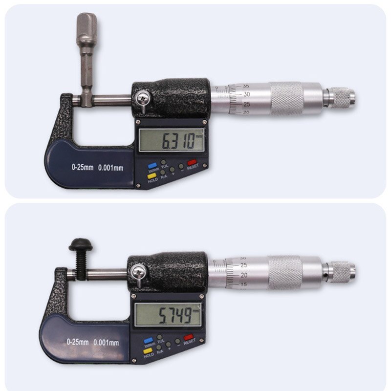 Electronic Micrometer Digital Display 0.001mm 0-25mm Thickness Gauge Multi-function _WK