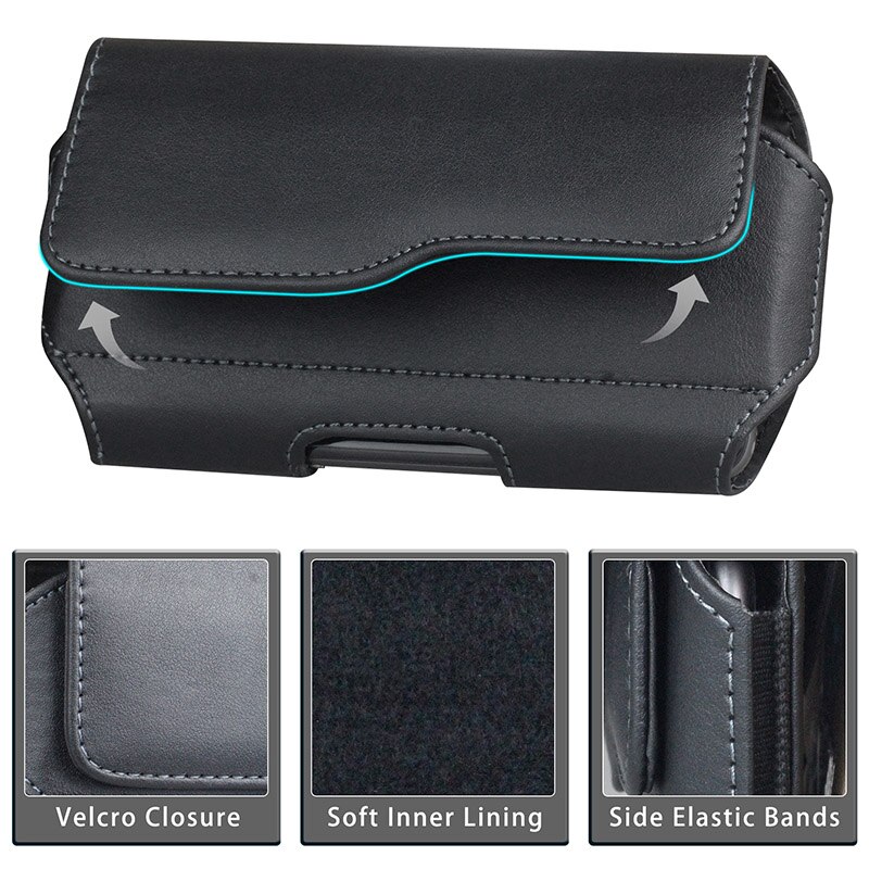 Universele Telefoon Tas Taille Riem Clip Pouch Voor Apple Iphone 12 Pro Max Iphone 12 12 Pro 12 Mini Flip case Leather Cover