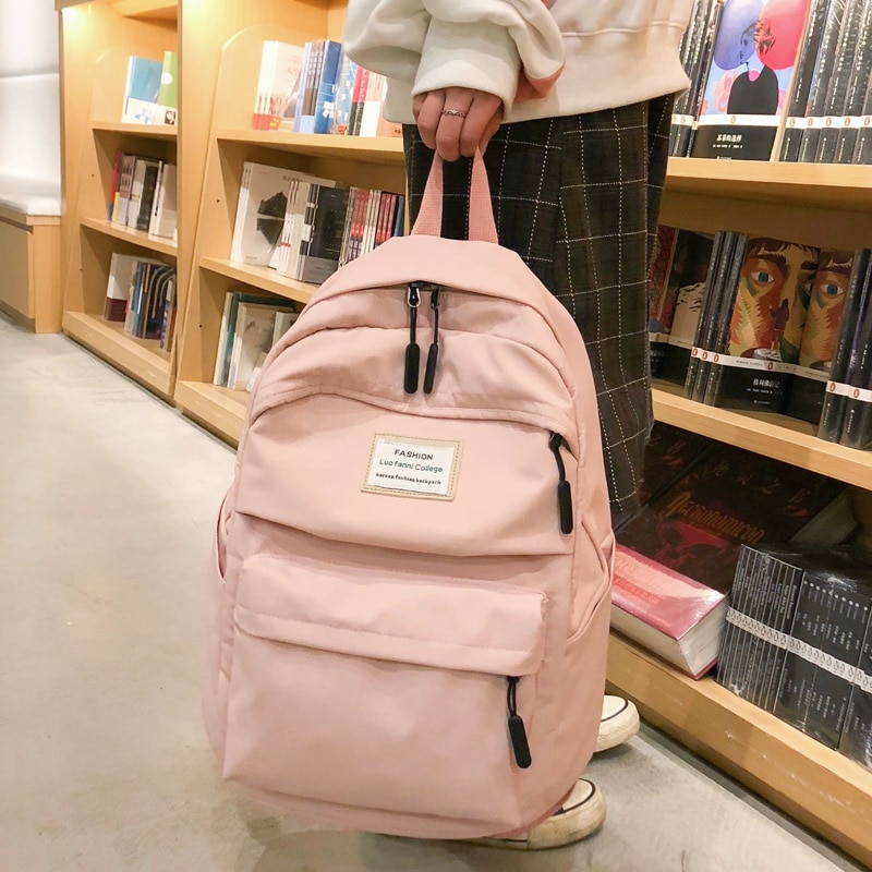 DIHOPE Große Kapazität Hohe Schulranzen Wasserdicht Nylon Frauen Rucksack Weibliche Mädchen Schulter Taschen Reisetasche Mochila Neue