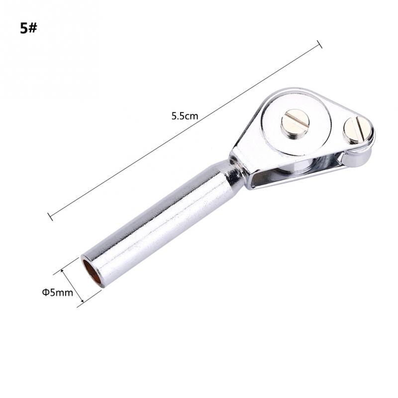 Stainless Steel Fishing Rod Guide Trolling Fishing Pole Rod Double Roller Line Guide Tip Top Ring Replacement Repair Kit: White