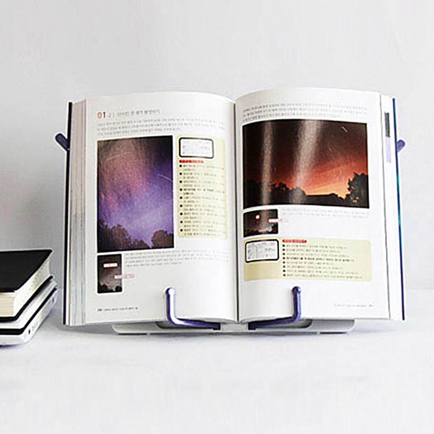 Portable Folding Music Sheet Stand Book Reading Stand Table Holder Desk Mount Applicable for Reading Cook Book Document Magazine