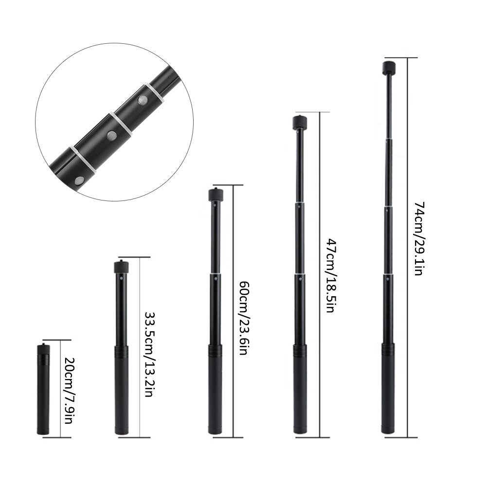 Akozon Selfie Stick - Extendable Pole Kit - Lightweight Plastic - for FIMI Handheld Gimbal Camera