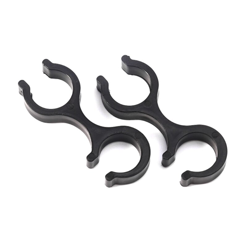 2pcs Walking Stick Buckle Trek Basket Rubber Tip Carbon Fiber Hike Poles Clasp 425E