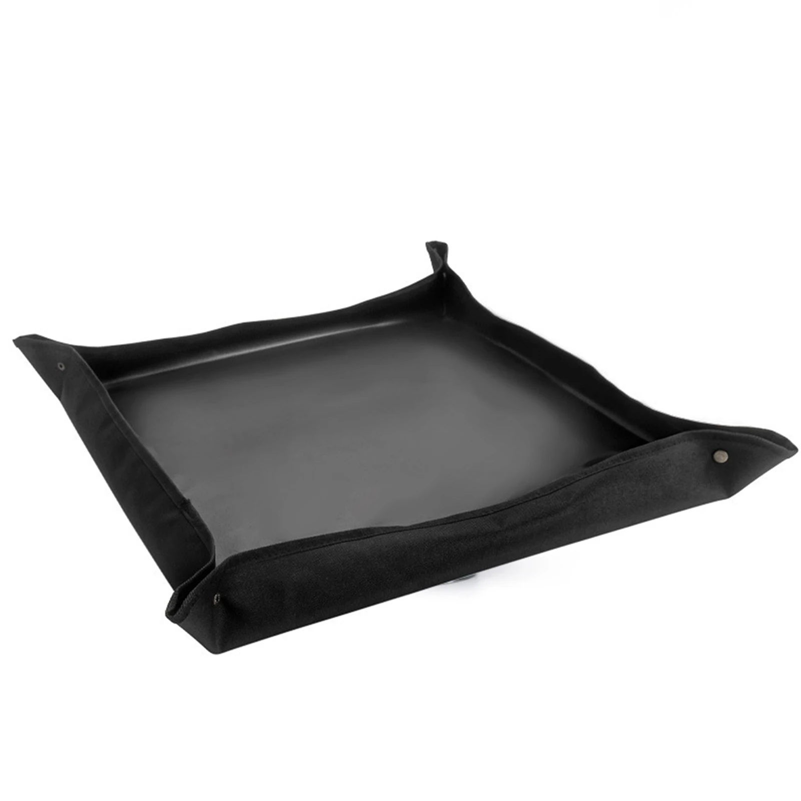75 × 75 cm Gartenpflanzmatte, Blumentopf, Pflanzenumtopfmatte, wiederverwendbar, faltbar, Gartenarbeit, Umpflanzmatte, Sukkulenten-Pad: Schwarz