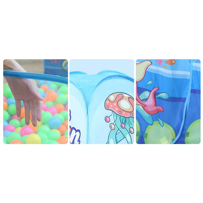 Barntält leksaker bollpool hopfällbar barntält marinboll utomhuspool spel stort barntält barnboll